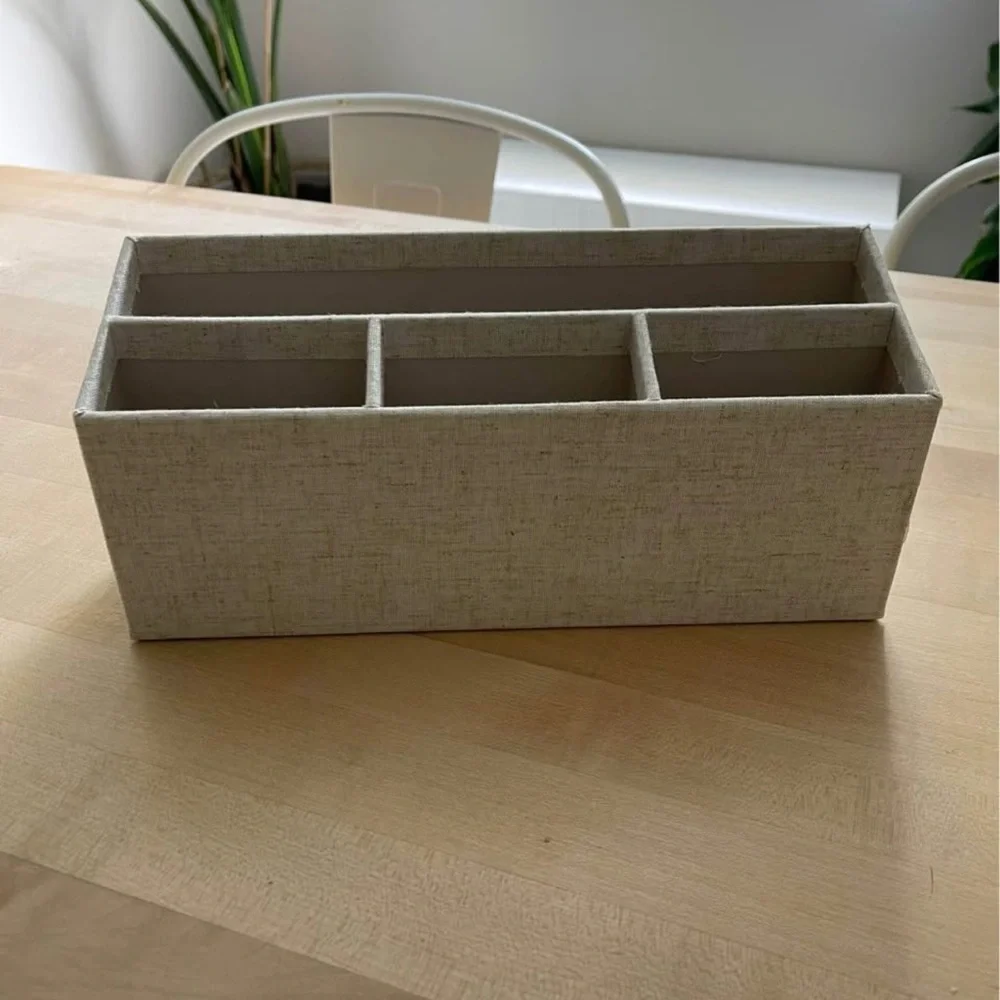 Linen Desk Storage Organizer